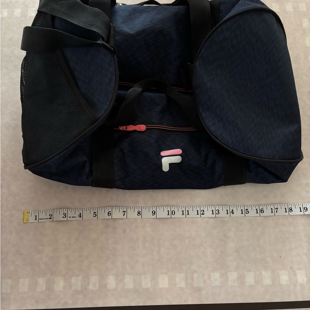 Fila Blue and Pink Duffel Bag for Versatile Use